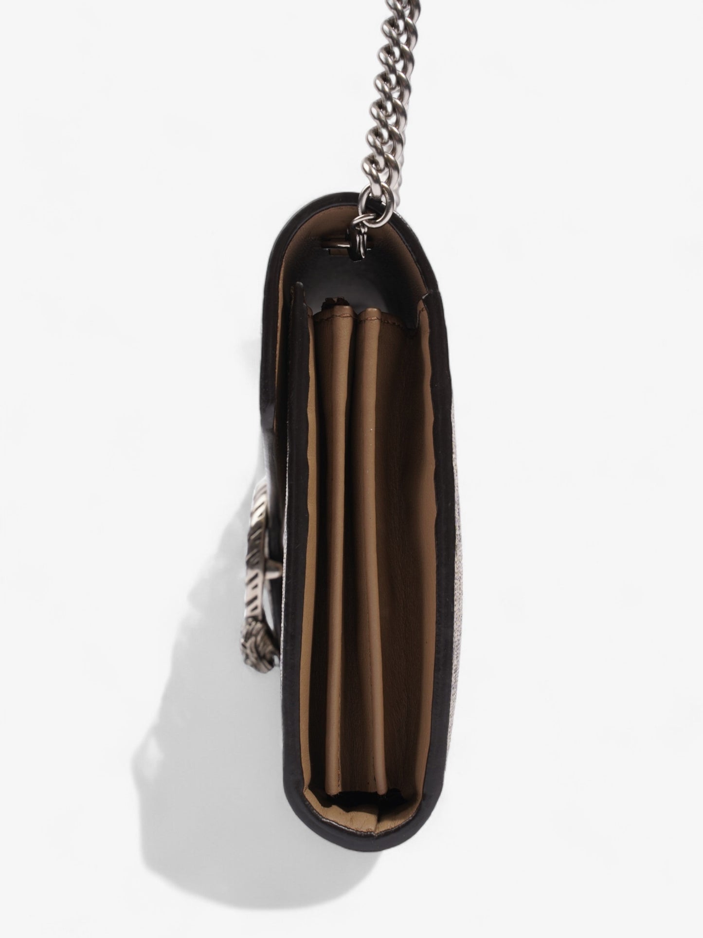 Gucci Dionysus Chain Wallet GG Supreme  Coated Canvas