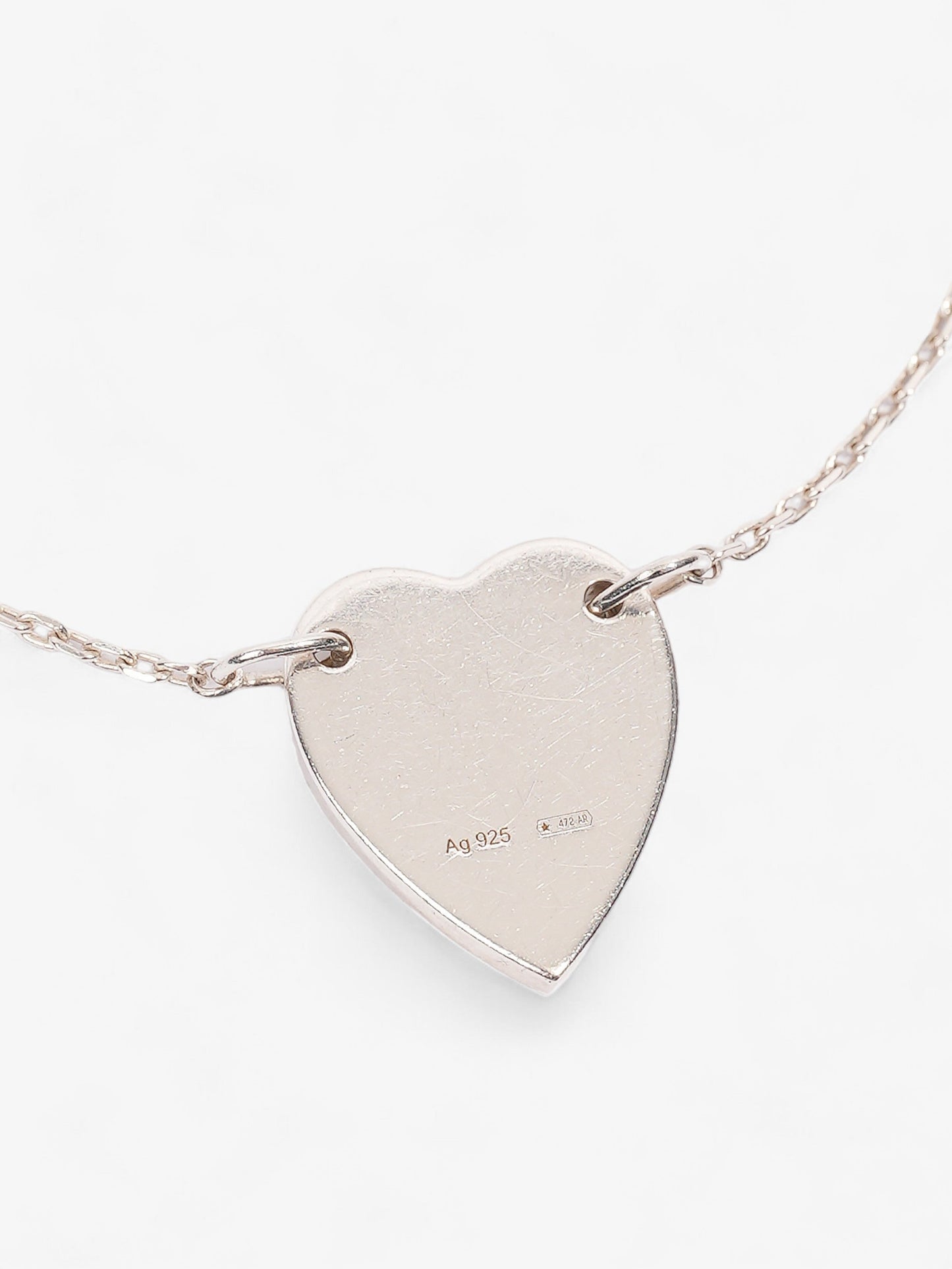 Gucci Heart Bracelet Silver Silver Sterling 17