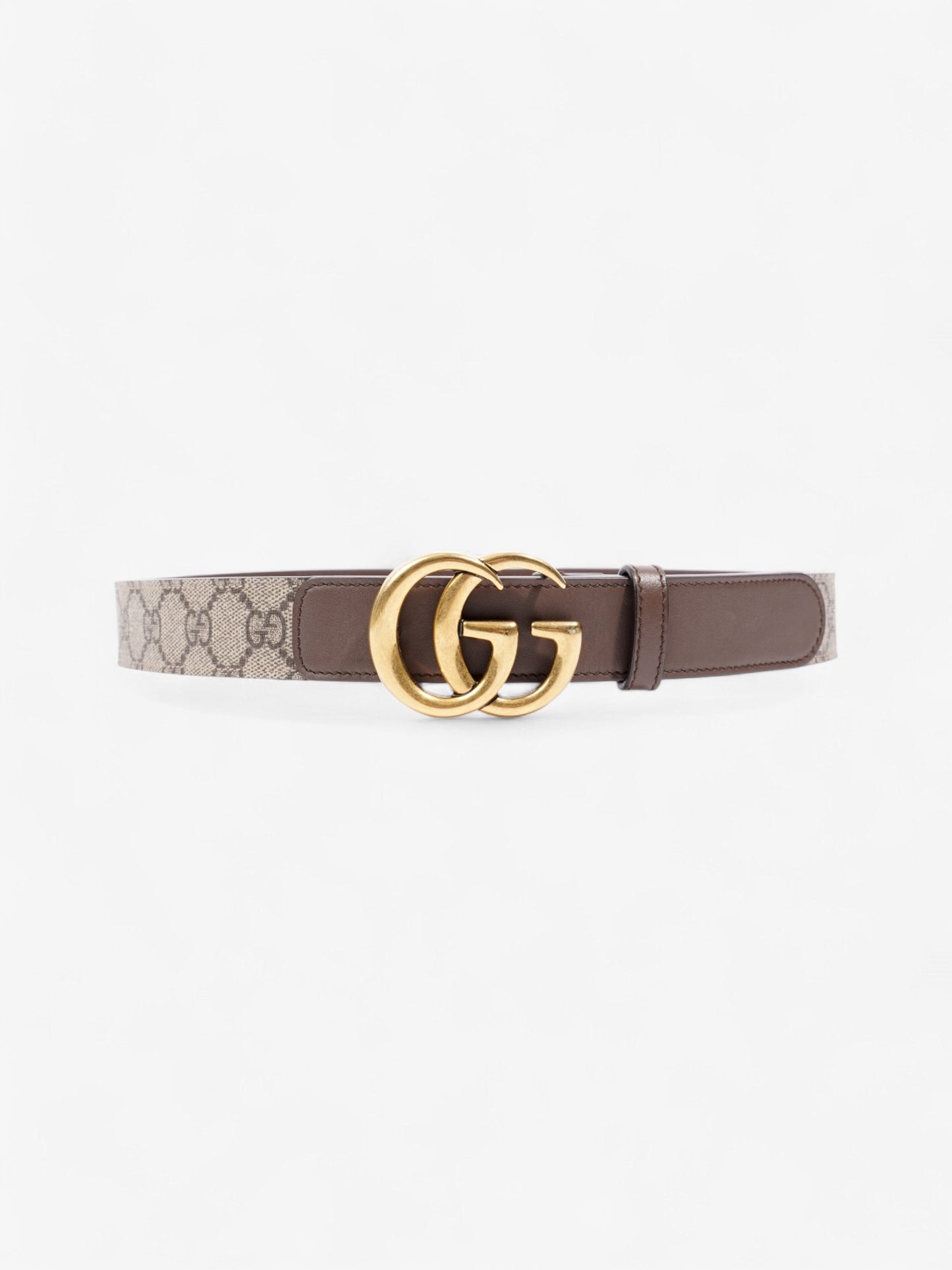 Gucci GG Marmont Belt Gold / GG Supreme Canvas 80cm / 32"