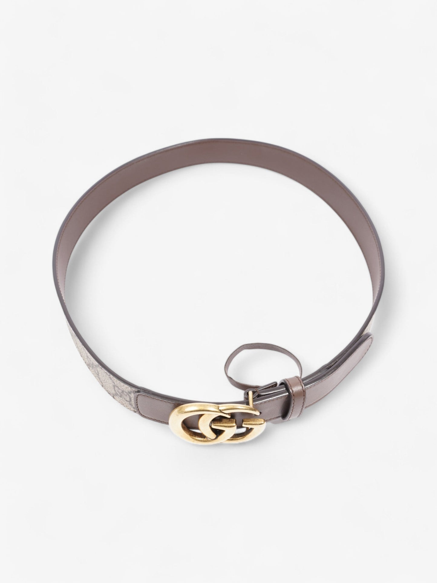 Gucci GG Marmont Belt Gold / GG Supreme Canvas 80cm / 32"