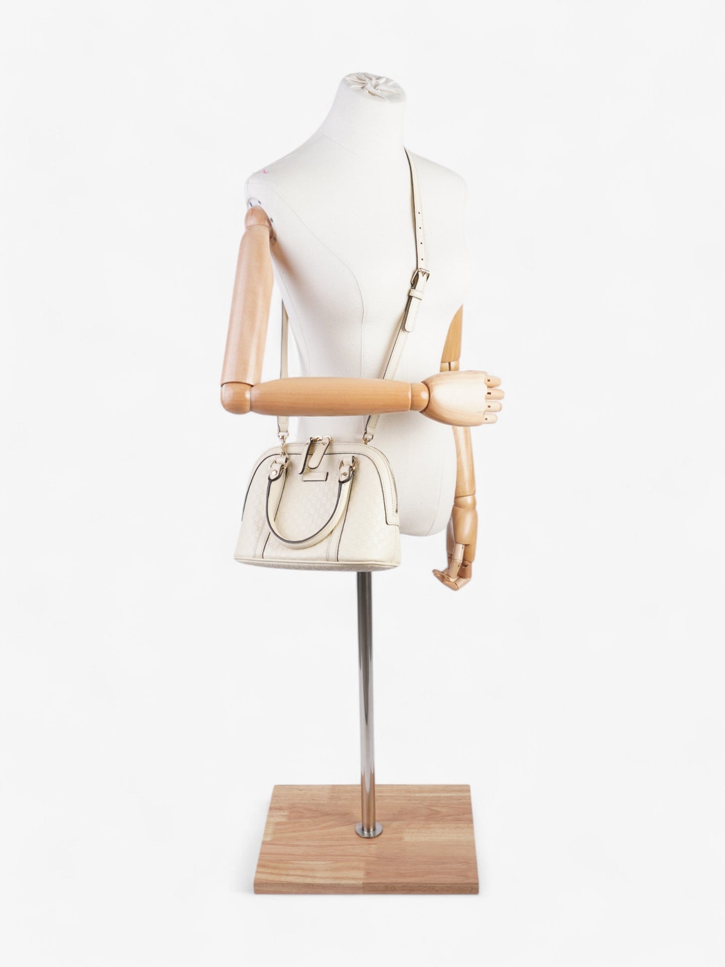 Gucci GG Dome White Guccissima Leather