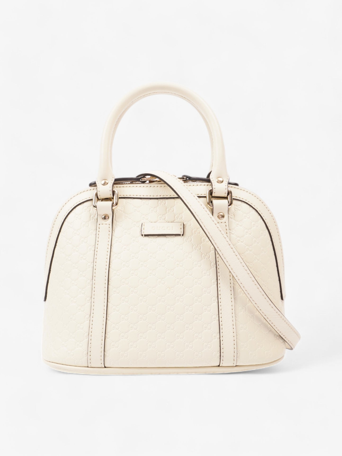 Gucci GG Dome White Guccissima Leather