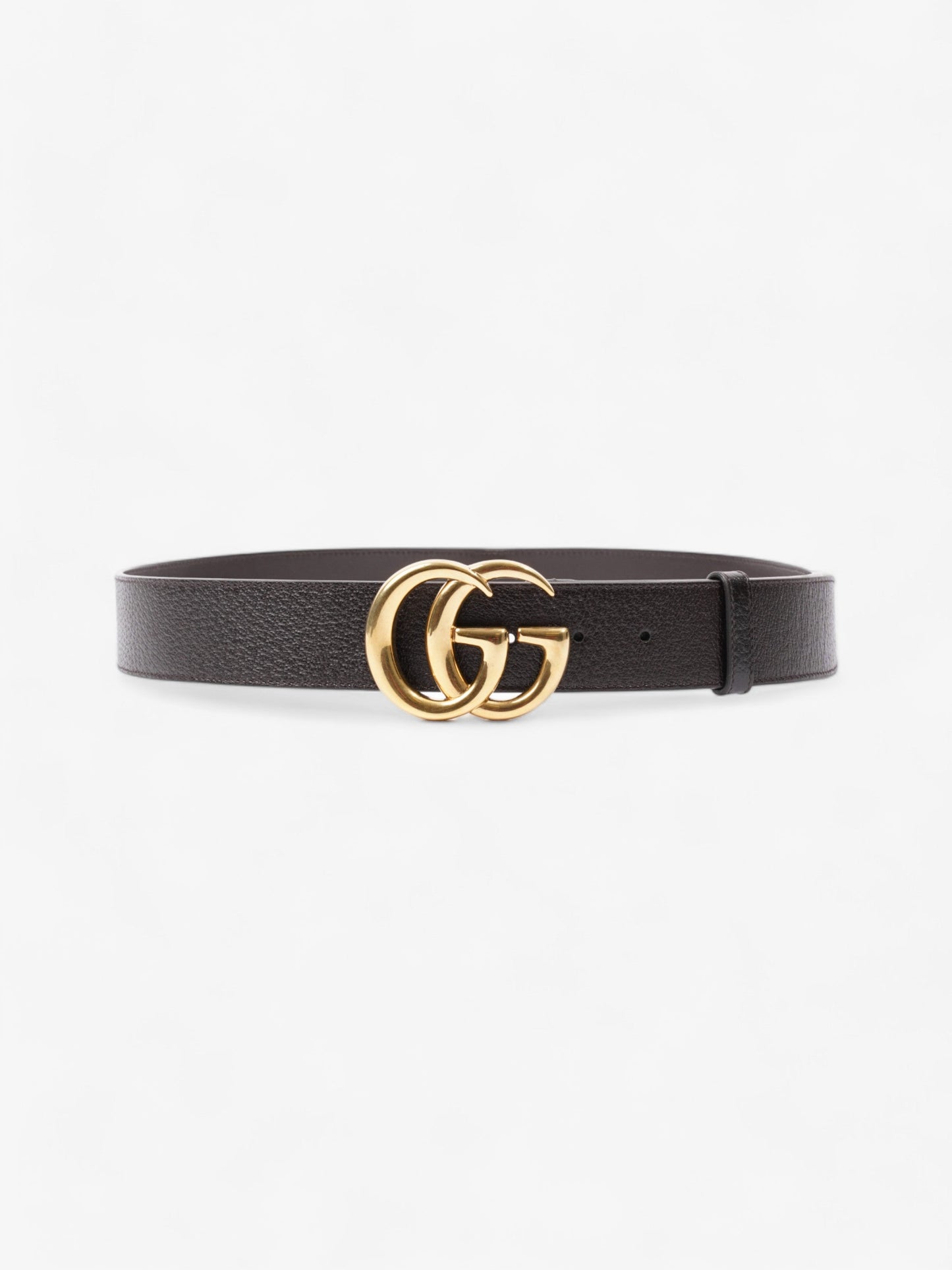 Gucci Reversible Double G Buckle Belt Black/Brown / Gold Leather 100cm 40"