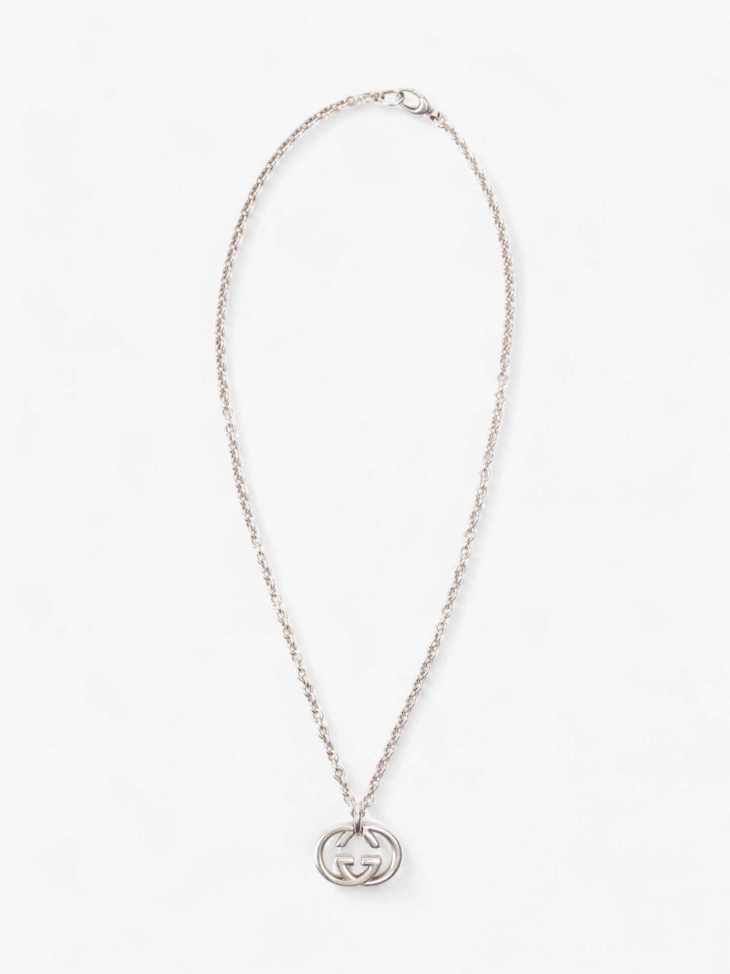 Gucci Interlocking G Necklace Silver Silver Sterling