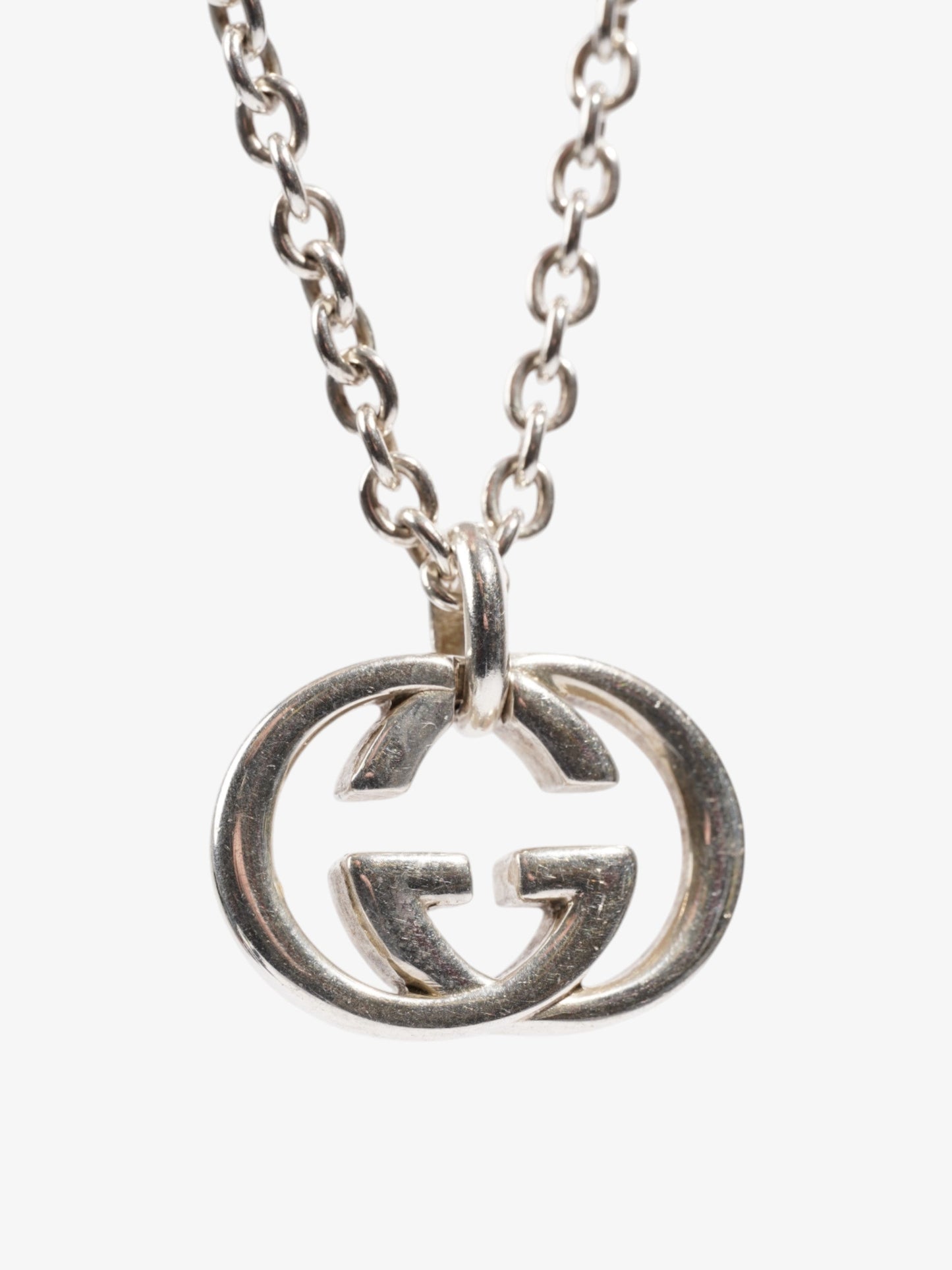 Gucci Interlocking G Necklace Silver Silver Sterling