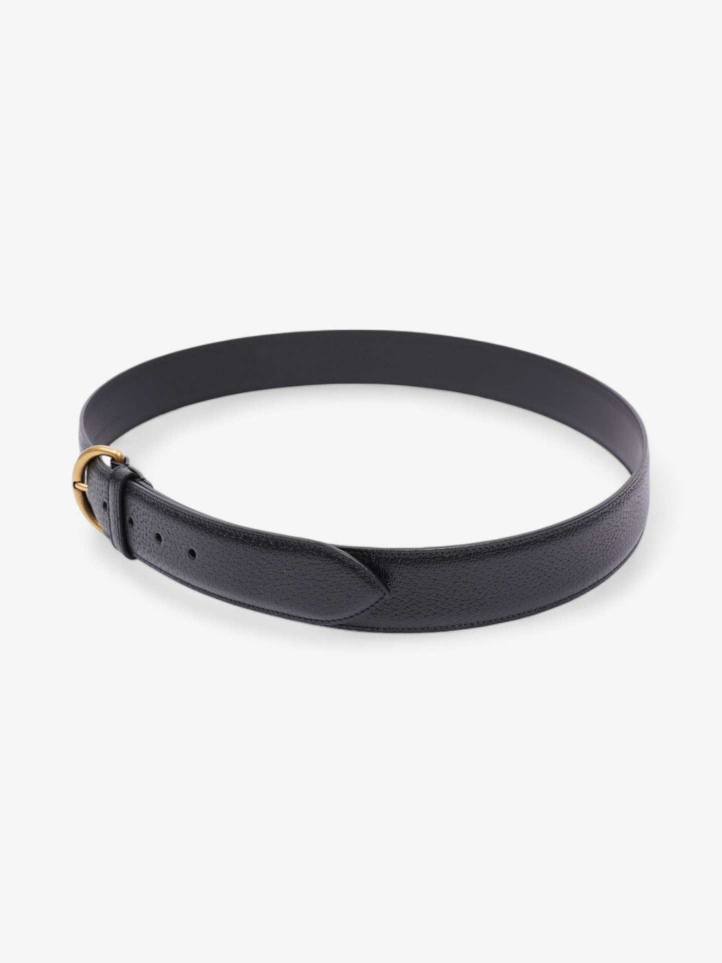 Gucci Buckle Belt Black Leather 105cm 42"