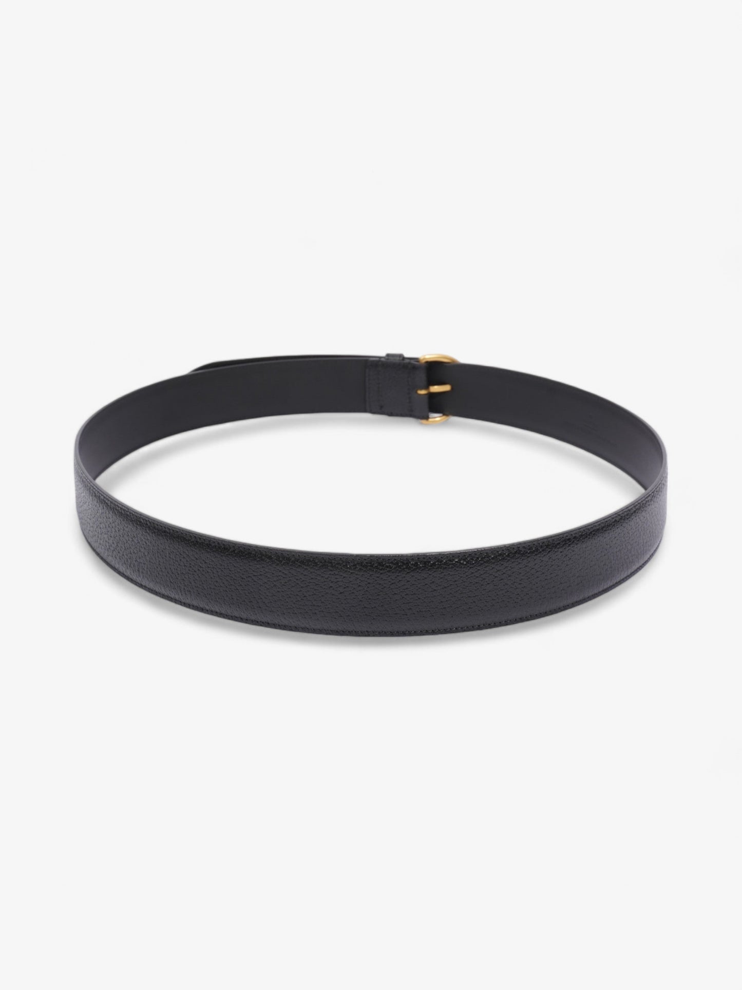 Gucci Buckle Belt Black Leather 105cm 42"