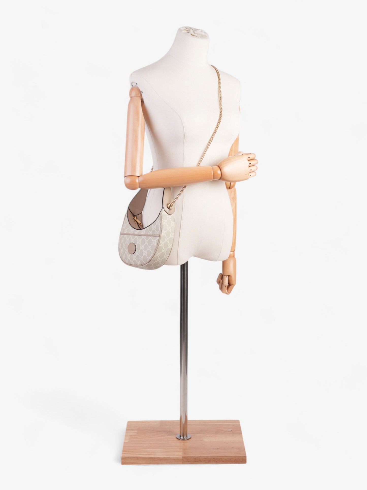 Gucci Ophidia GG Supreme / Beige / White Coated Canvas Mini