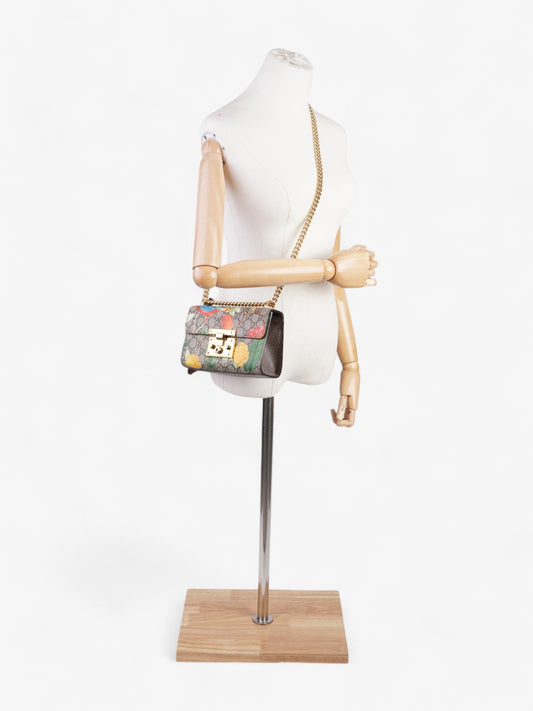 Gucci Padlock Shoulder Bag Supreme / Floral Coated Canvas Small