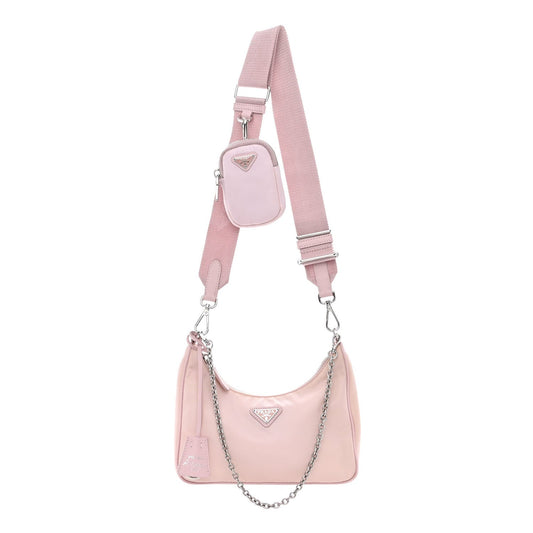PRADA RE-EDITION 2005 ALABSTER NYLON CROSSBODY BAG