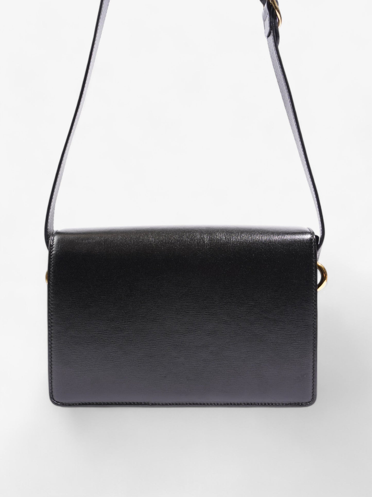 Gucci Torchon GG Ring Black Calfskin Leather Small