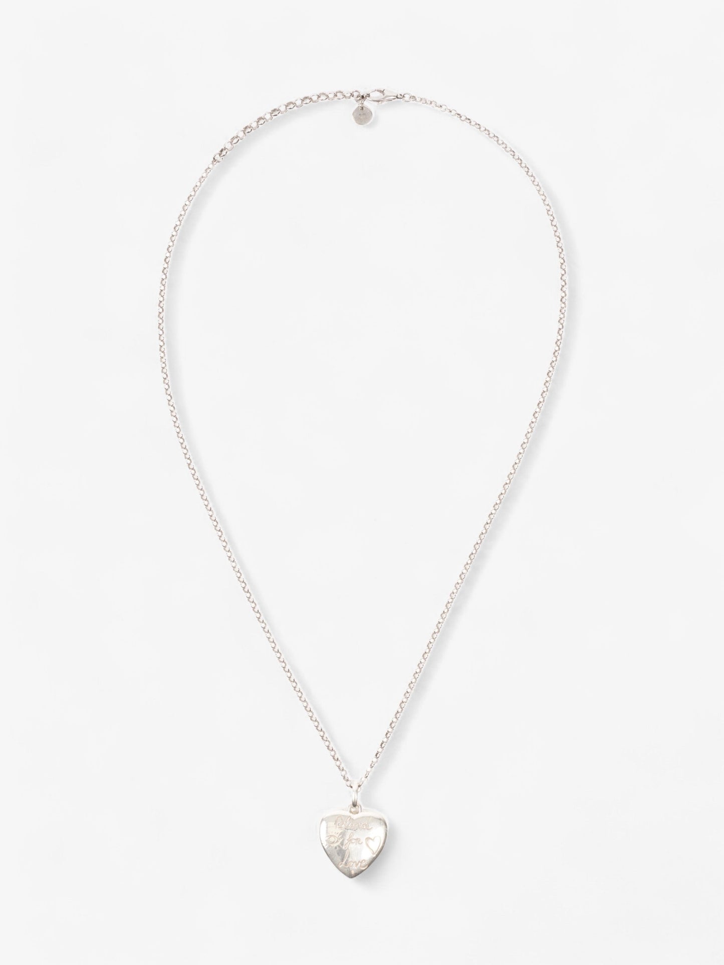 Gucci Blind For Love Necklace Silver Silver Sterling