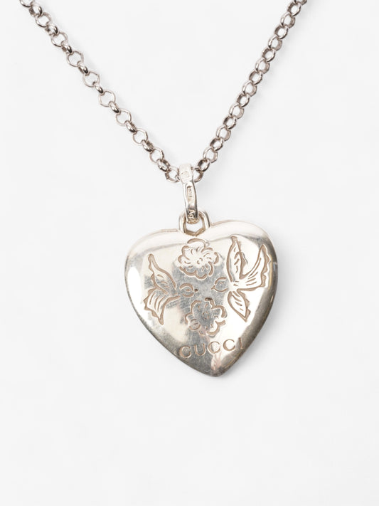 Gucci Blind For Love Necklace Silver Silver Sterling