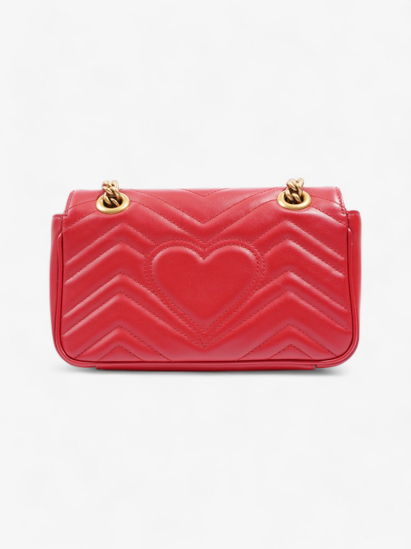 Gucci GG Marmont Red Matelasse Leather Mini