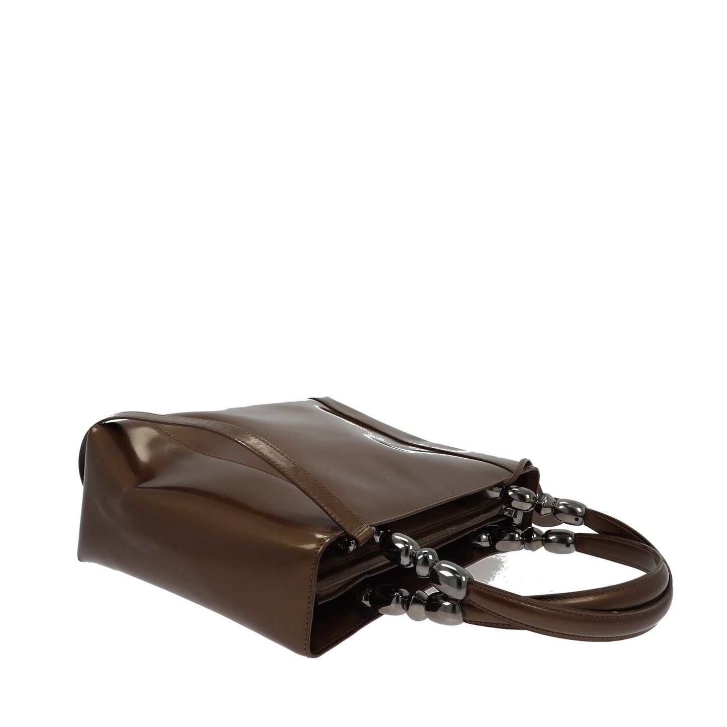 CHRISTIAN DIOR Malice Handbag in Brown Leather