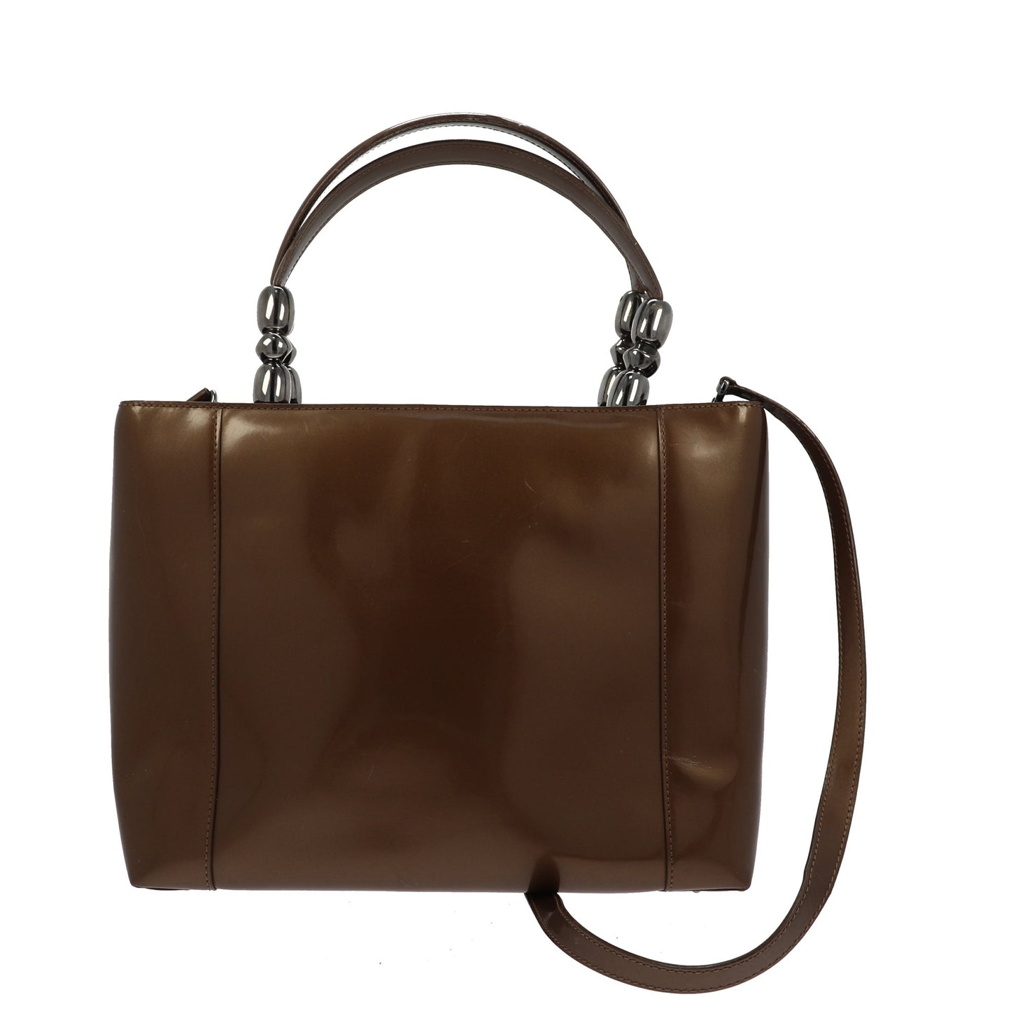 CHRISTIAN DIOR Malice Handbag in Brown Leather