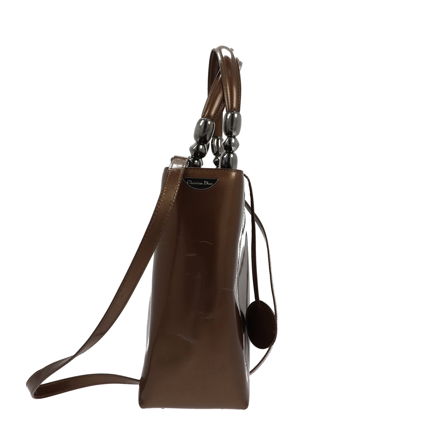 CHRISTIAN DIOR Malice Handbag in Brown Leather