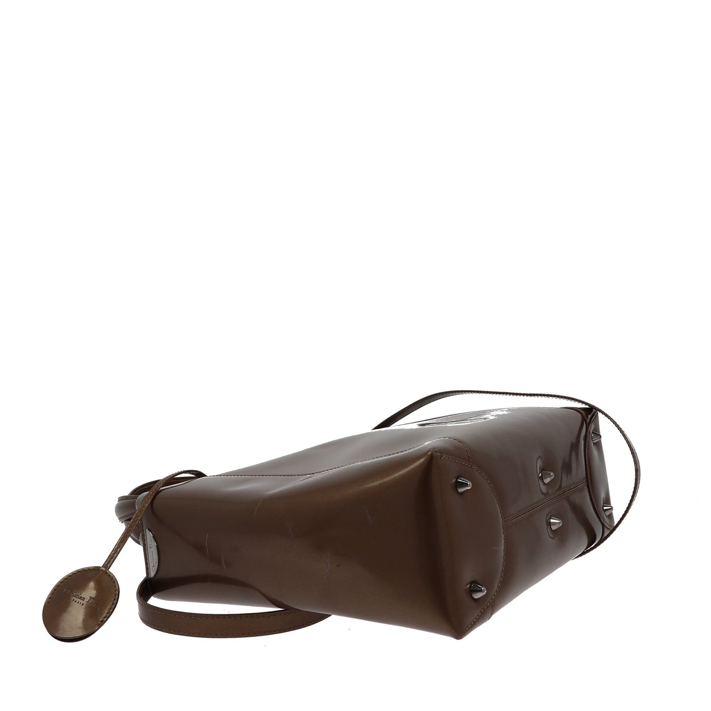 CHRISTIAN DIOR Malice Handbag in Brown Leather