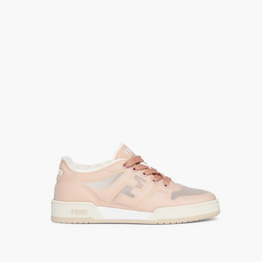 Pink Mesh Low Tops FF Match Designer Sneakers for Women
