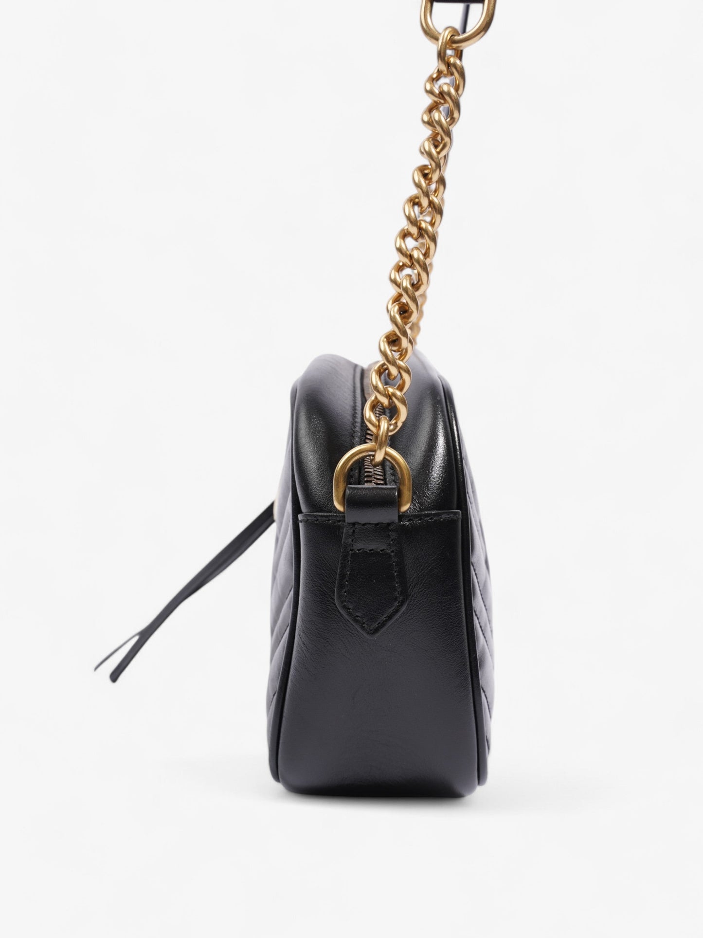Gucci GG Marmont Black Matelasse Leather Small