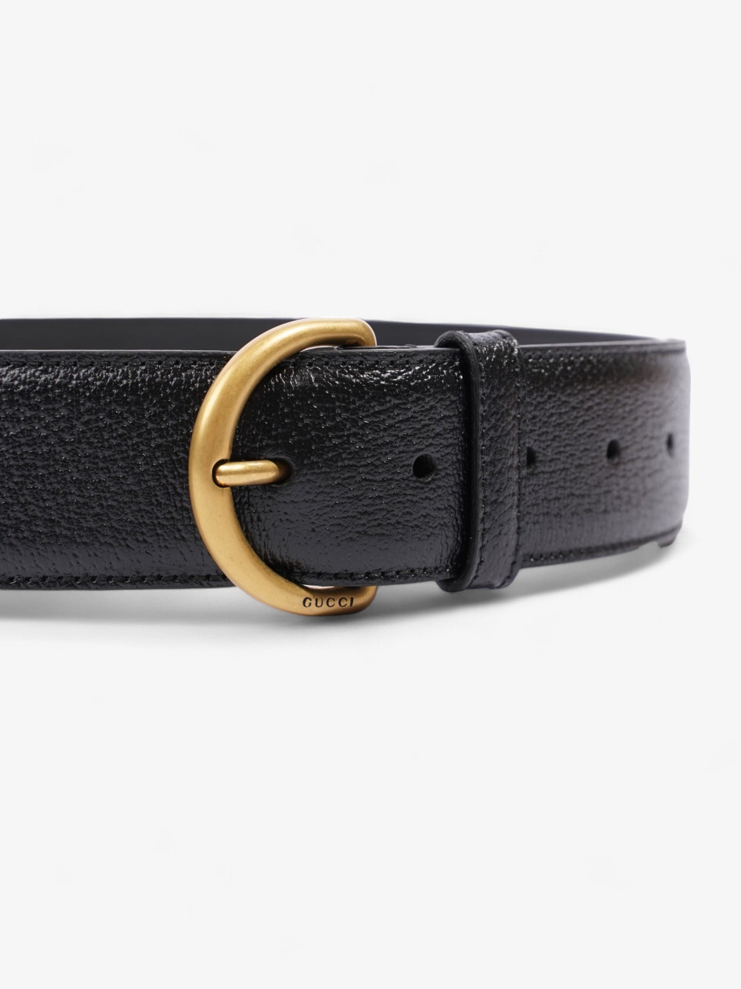 Gucci Classic Belt Black Leather 80cm / 32"