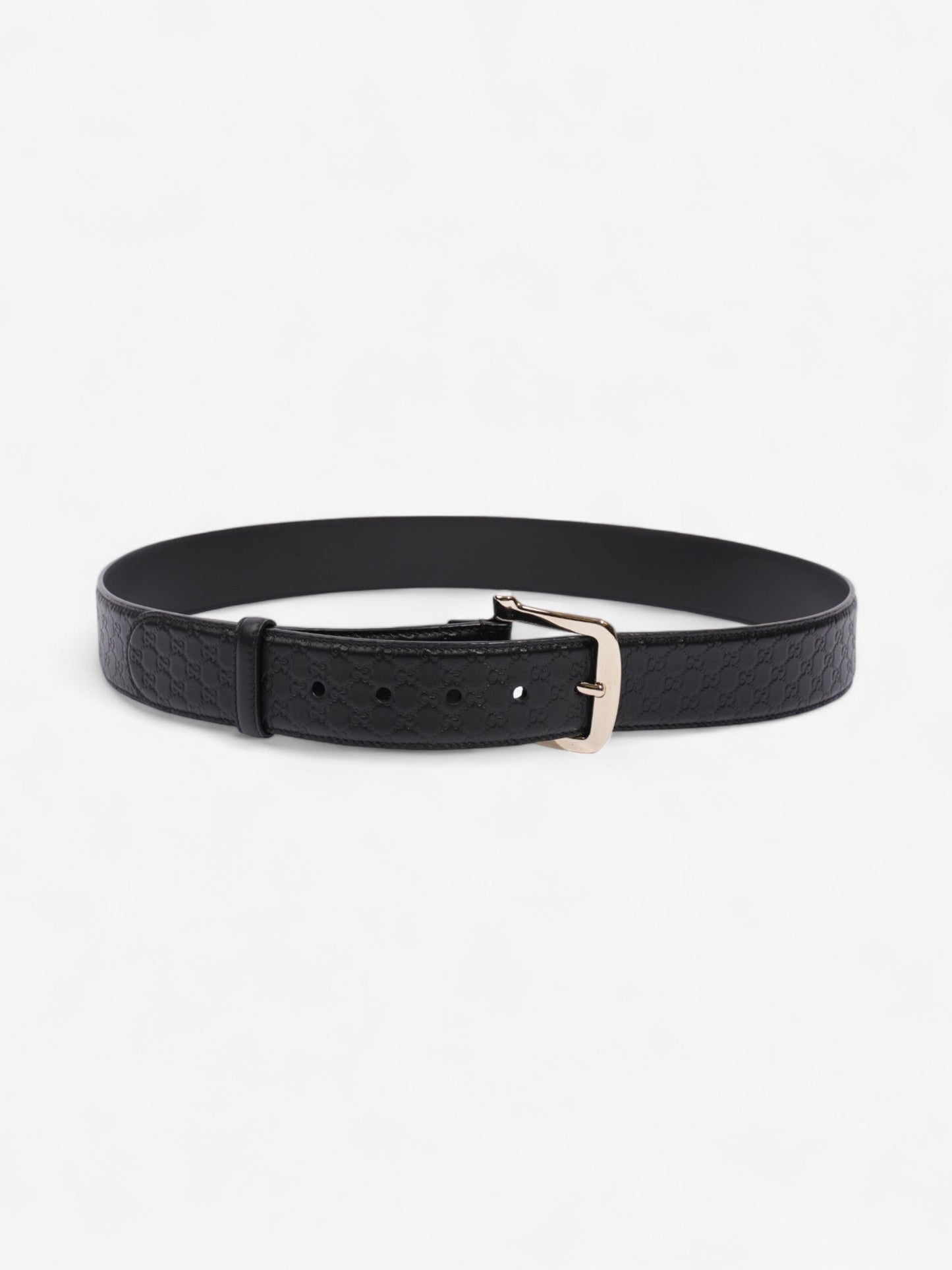 Gucci Microguccissima Buckle Belt Black Leather 100cm / 40"