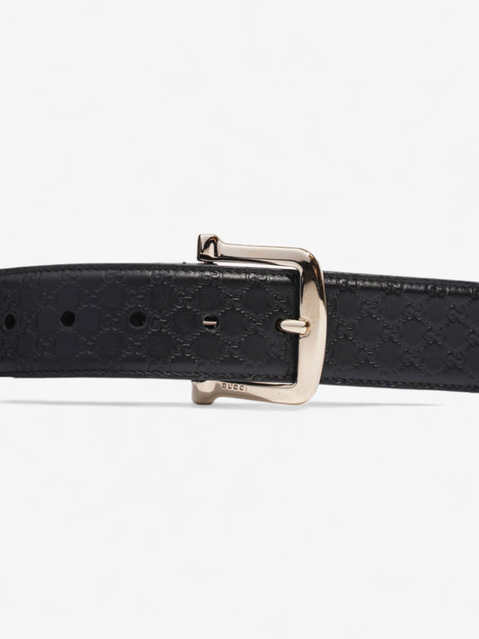 Gucci Microguccissima Buckle Belt Black Leather 100cm / 40"