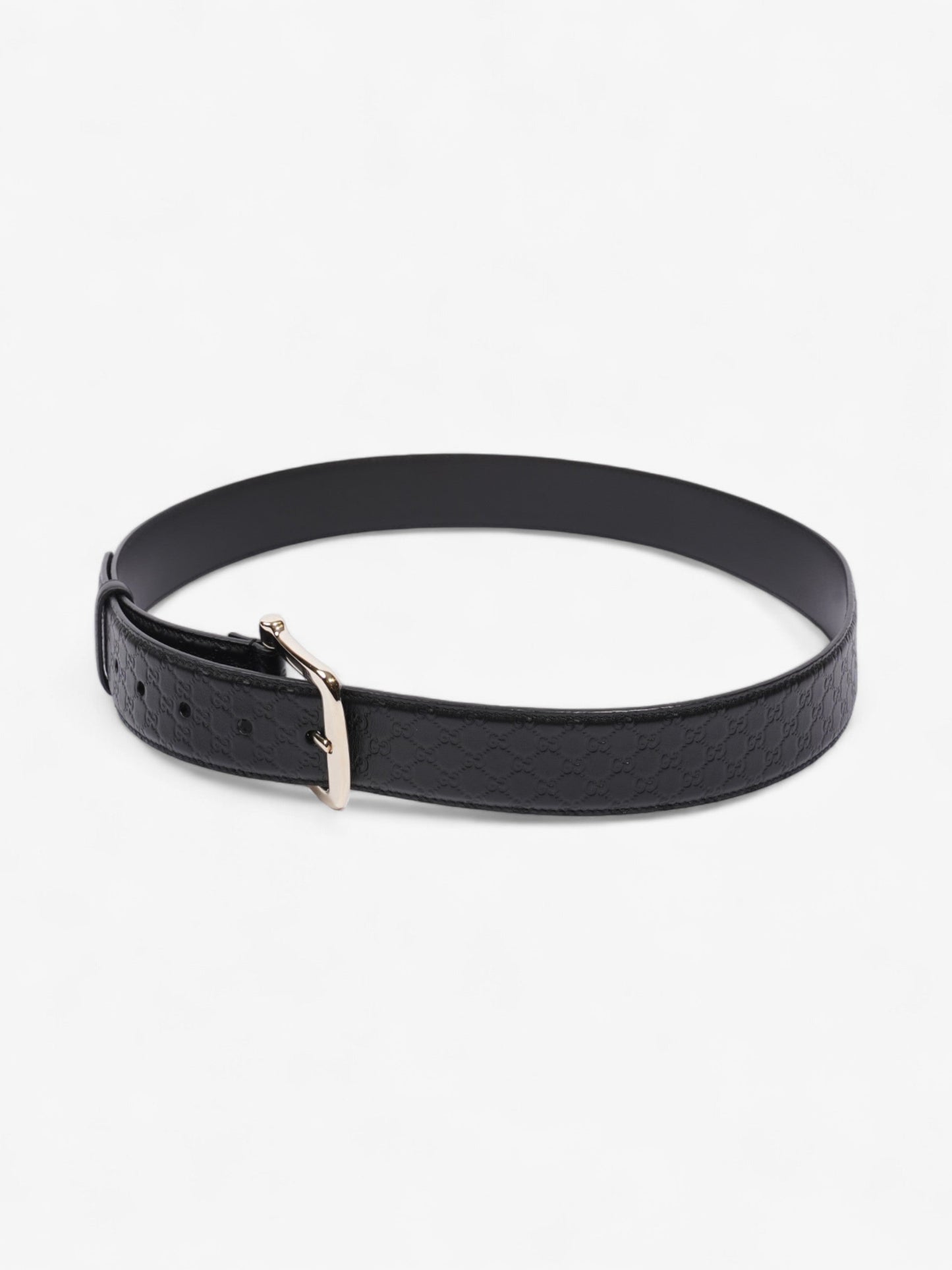 Gucci Microguccissima Buckle Belt Black Leather 100cm / 40"