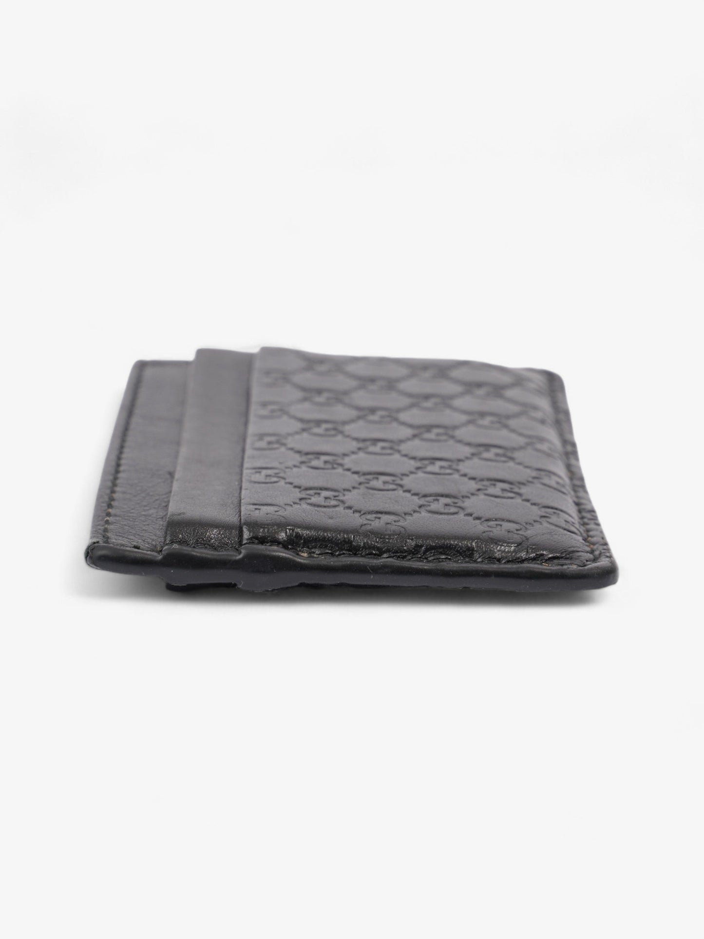 Gucci Microguccissima Card Holder Black Leather