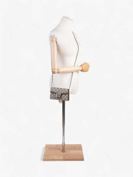 Gucci Dionysus GG Supreme / Beige Coated Canvas Super Mini