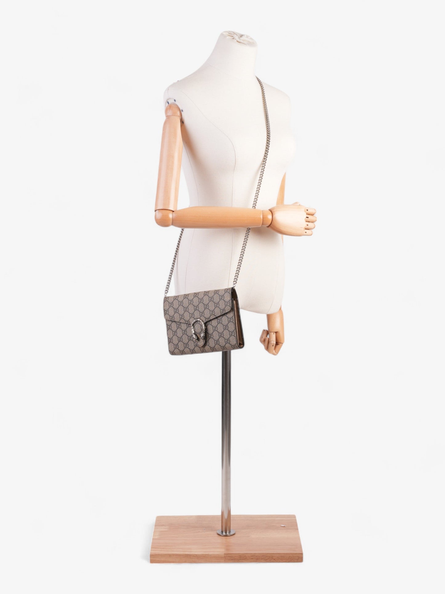 Gucci Dionysus Chain Wallet GG Supreme Coated Canvas