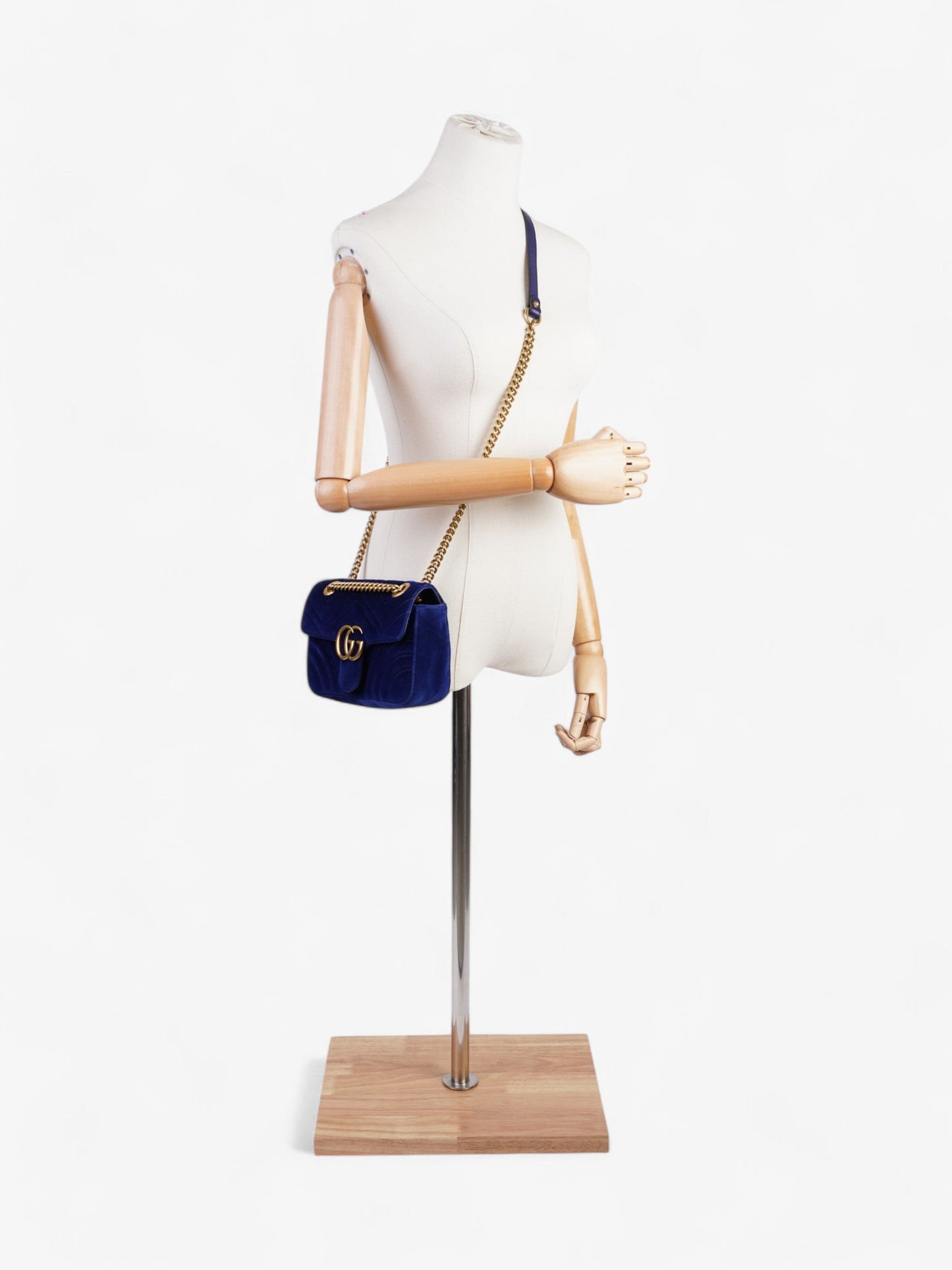 Gucci GG Marmont Blue Velvet Mini