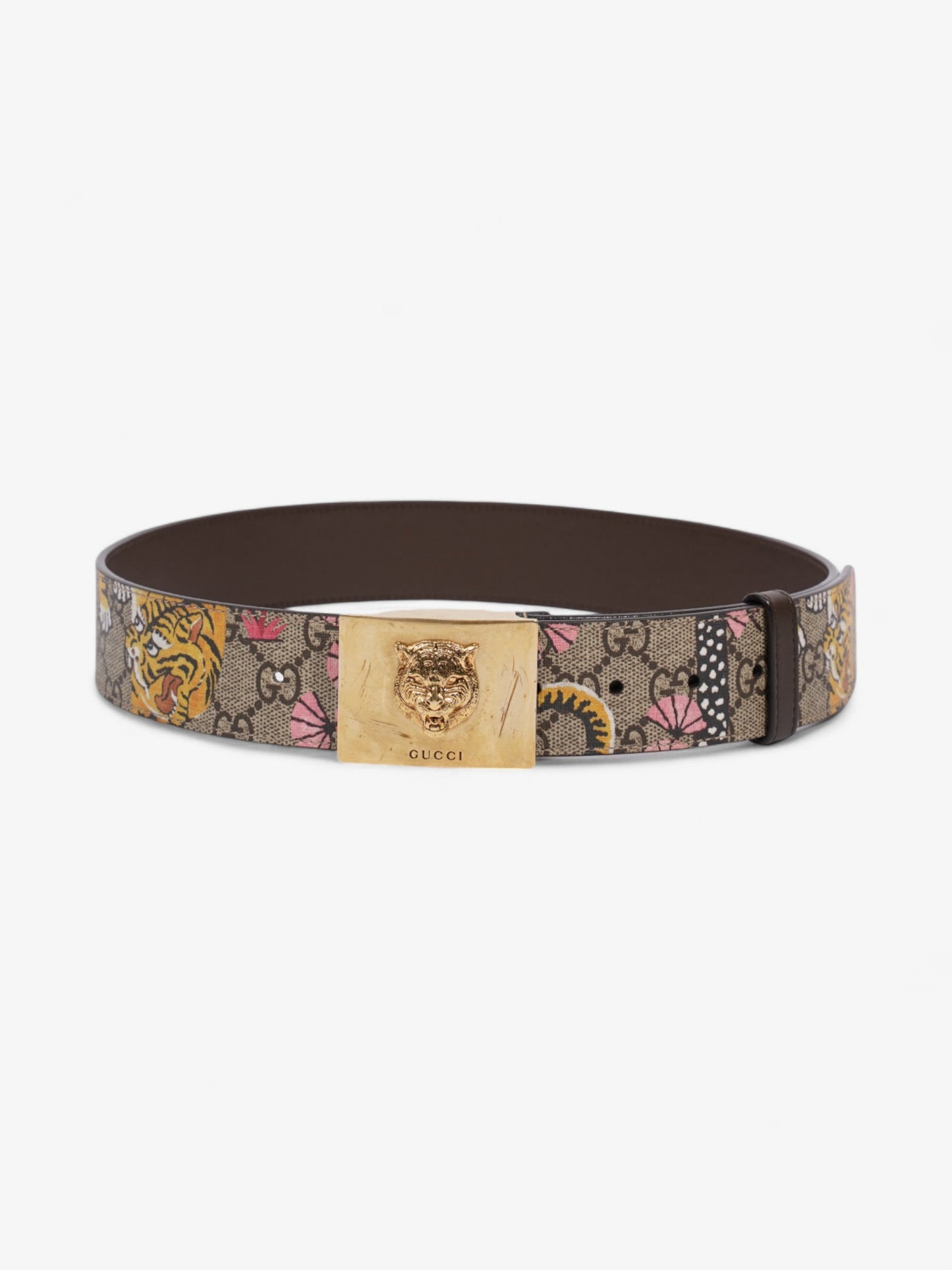 Gucci Buckle Belt Supreme / Bloom Coated Canvas 80cm 32"