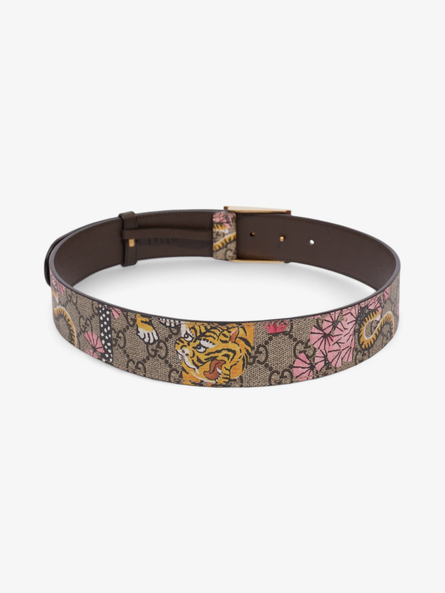 Gucci Buckle Belt Supreme / Bloom Coated Canvas 80cm 32"