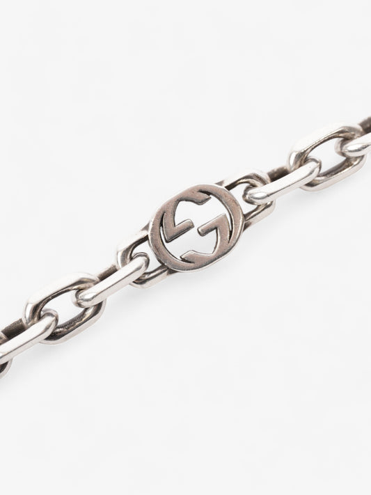 Gucci Interlocking G Chain Bracelet Silver Silver Sterling 21