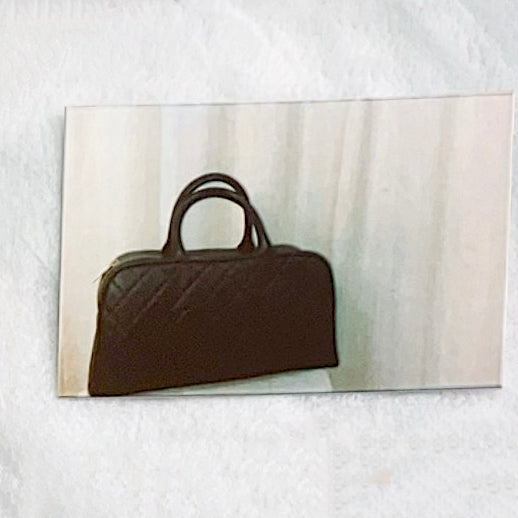 Chanel Vintage Caviar Bowler Top Handle Bag