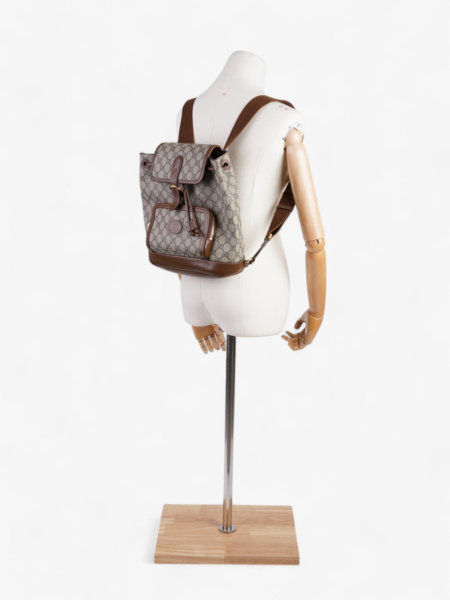 Gucci GG Backpack GG Supreme / Brown Canvas Small