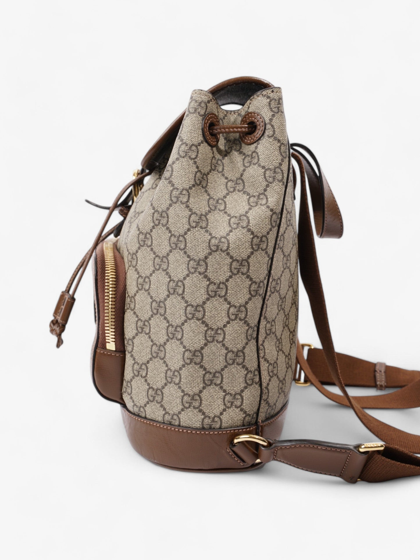 Gucci GG Backpack GG Supreme / Brown Canvas Small