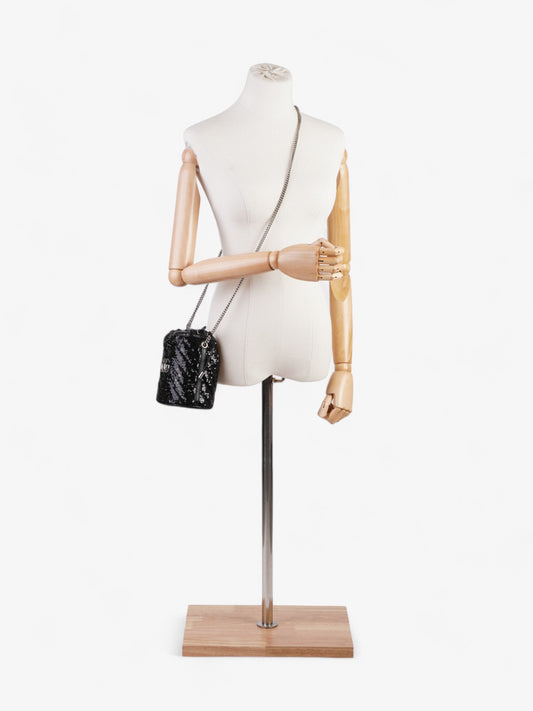 Gucci GG Marmont Bucket Bag Black Sequin