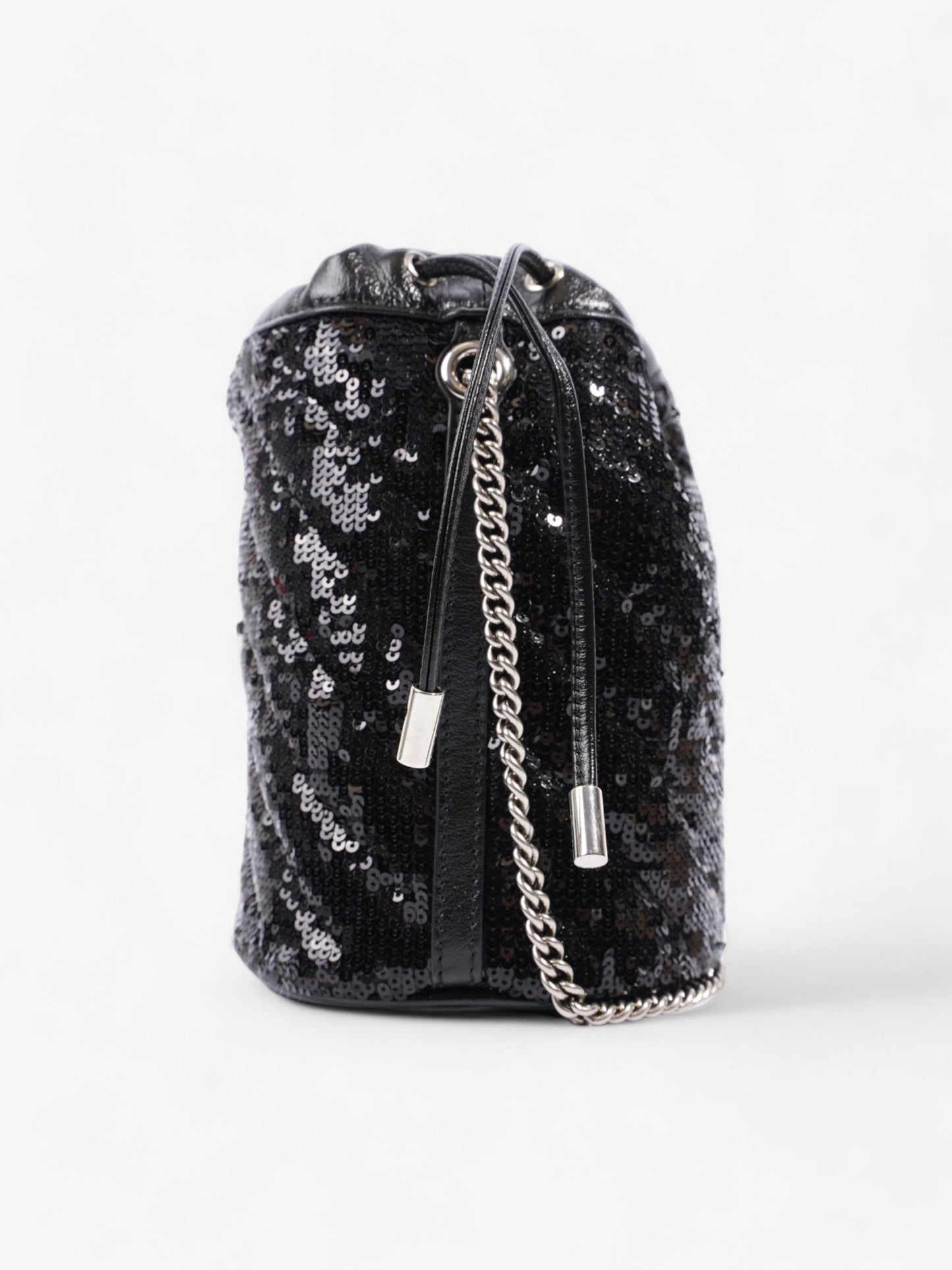 Gucci GG Marmont Bucket Bag Black Sequin