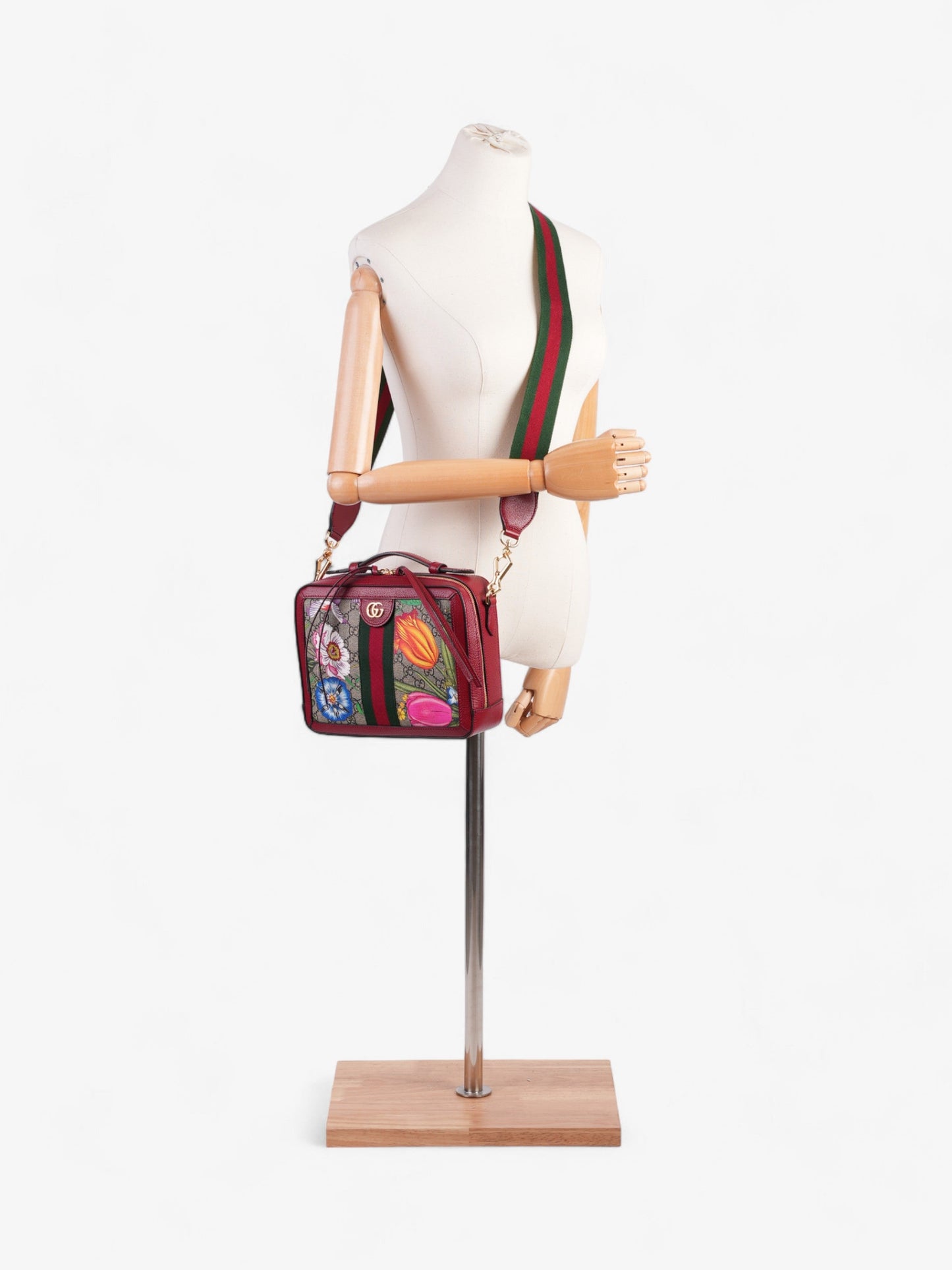 Gucci Ophidia GG Flora / Red Canvas Small