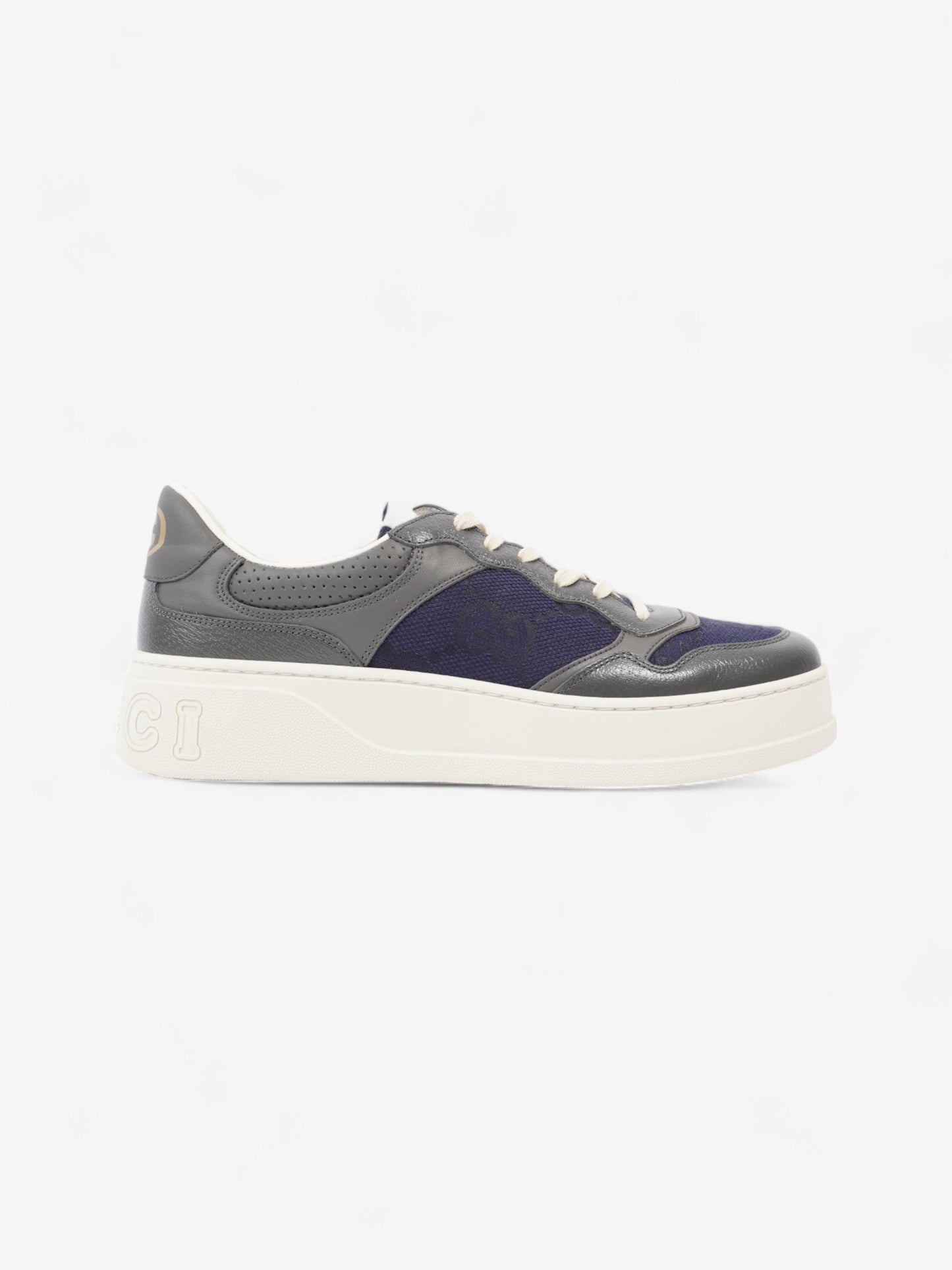 Gucci GG Trainer Navy / Grey / White Leather EU 45 UK 11