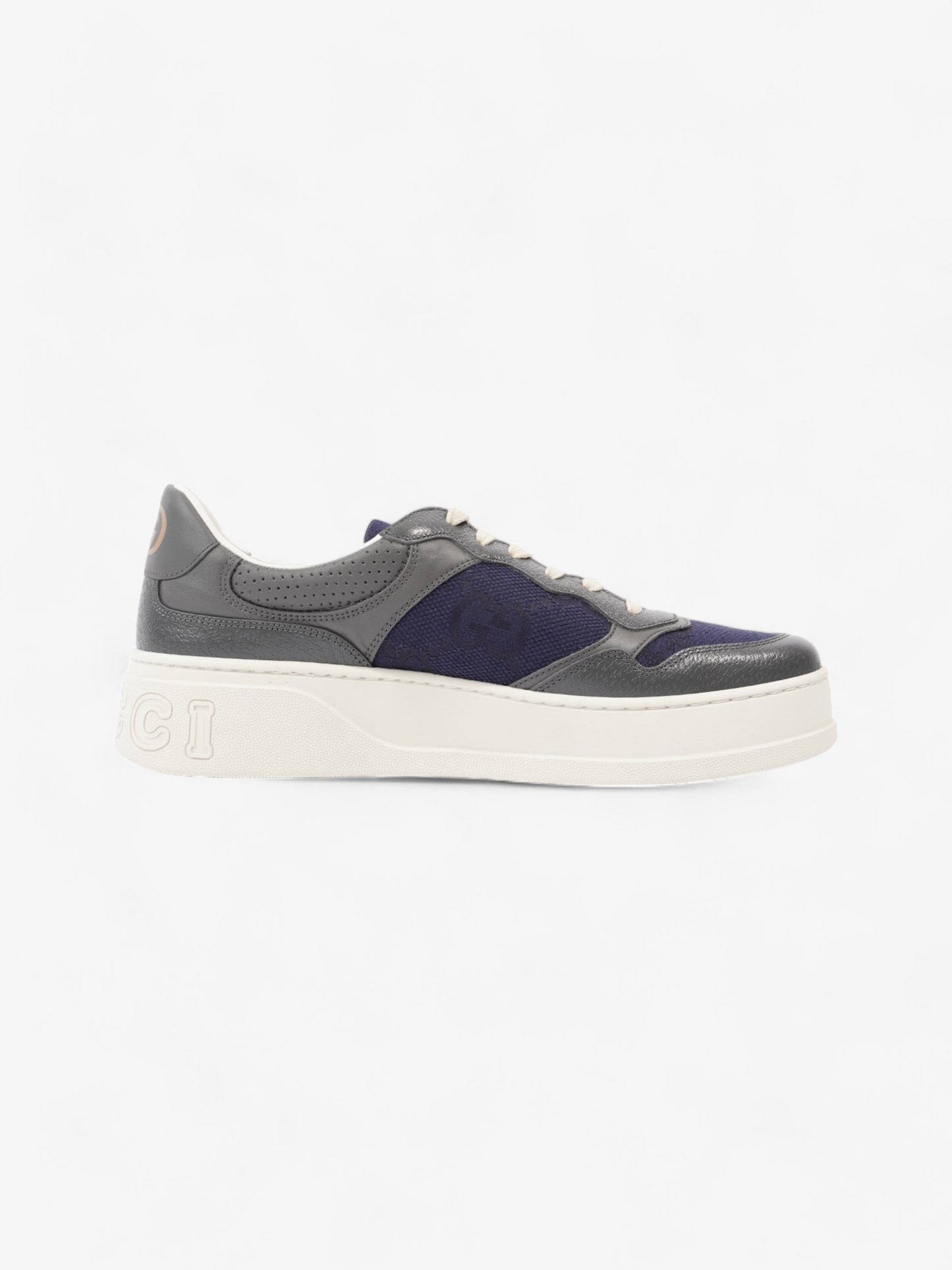 Gucci GG Trainer Navy / Grey / White Leather EU 45 UK 11