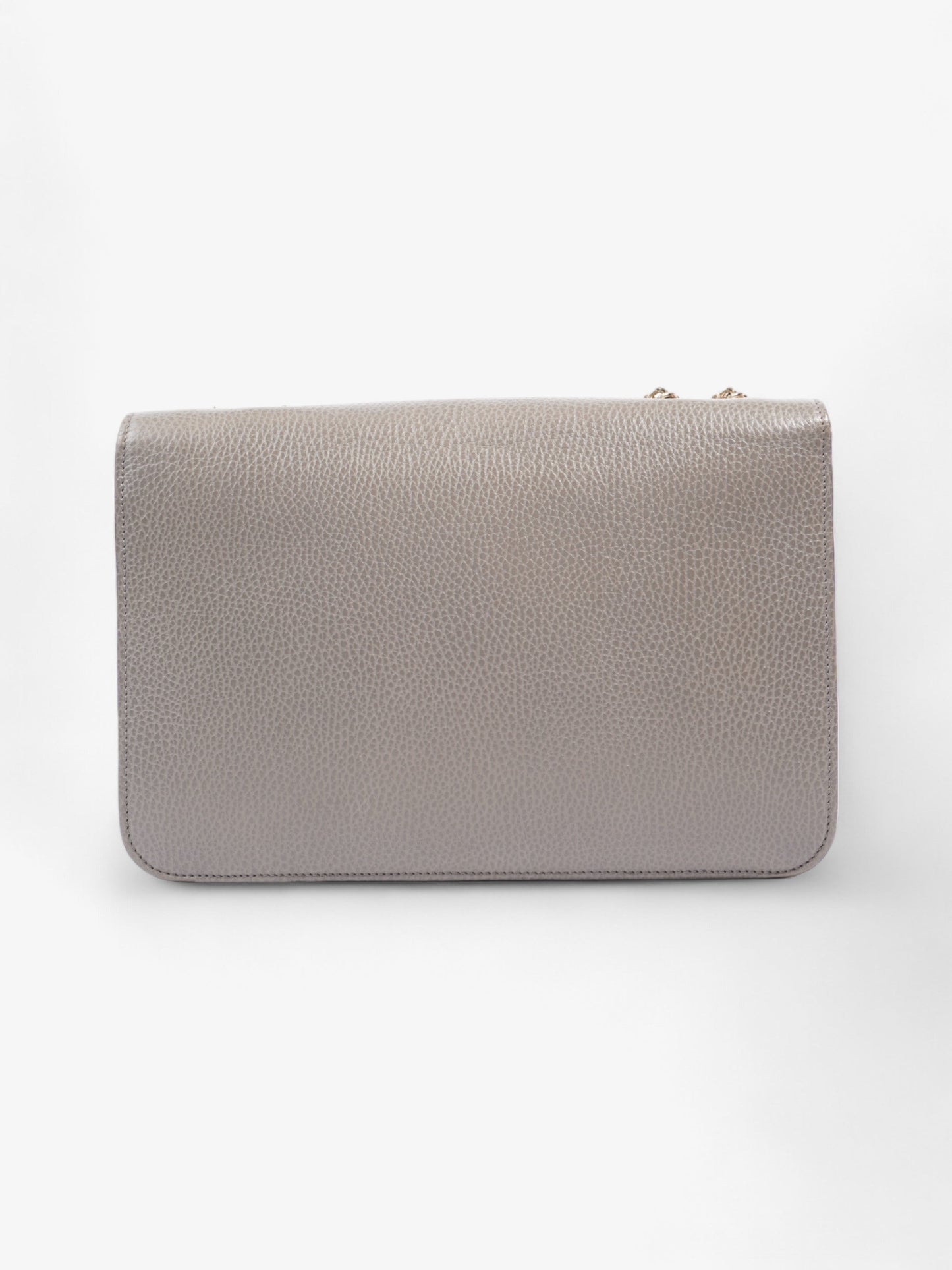 Gucci Interlocking GG Chain Grey Calfskin Leather