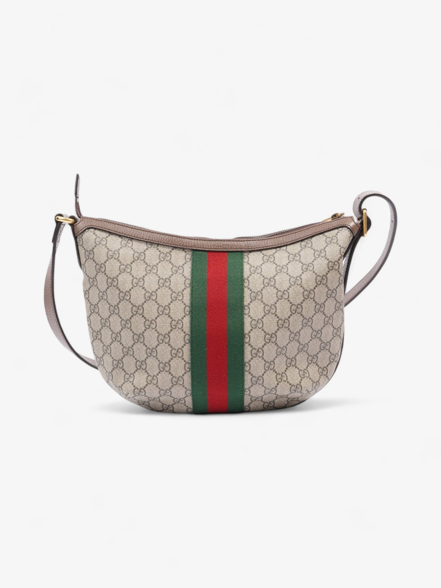 Gucci Ophidia GG Supreme / Green / Red Coated Canvas Small