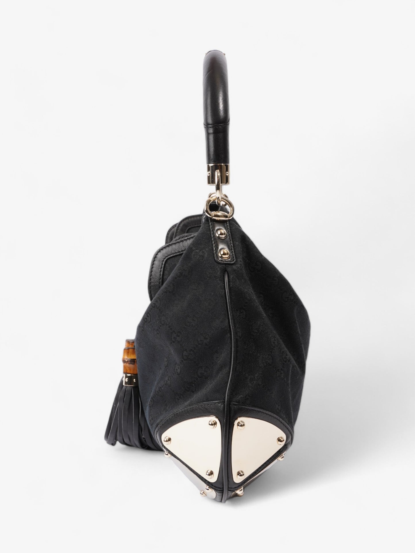 Gucci Indy Hobo Black Canvas