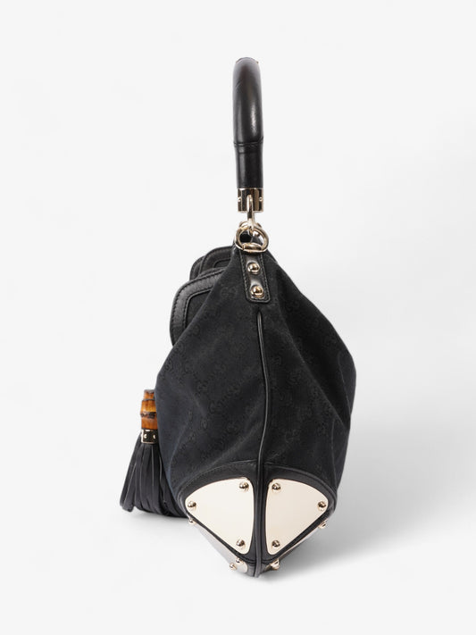 Gucci Indy Hobo Black Canvas