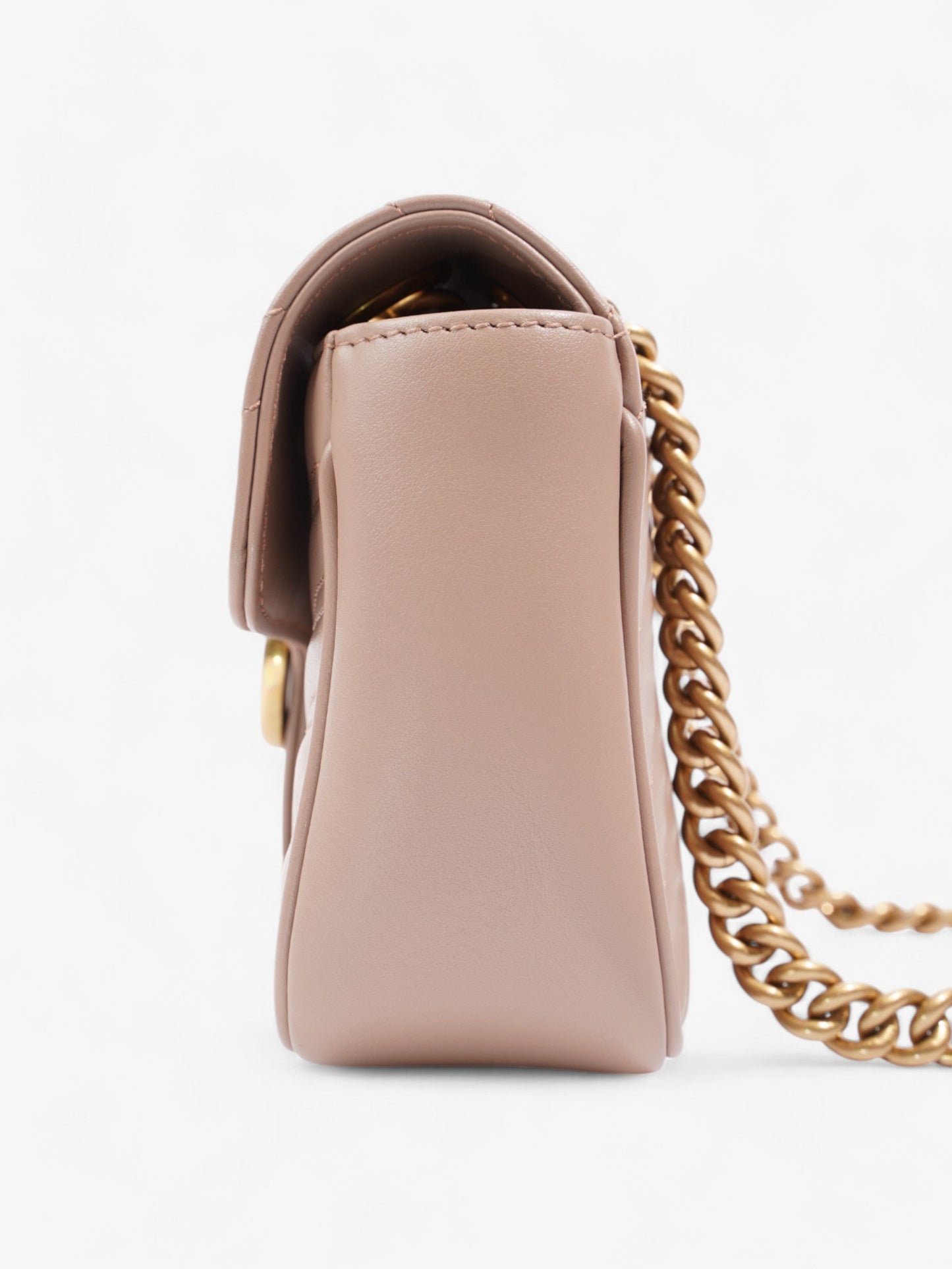 Gucci GG Marmont Dusty Pink Matelasse Leather Mini