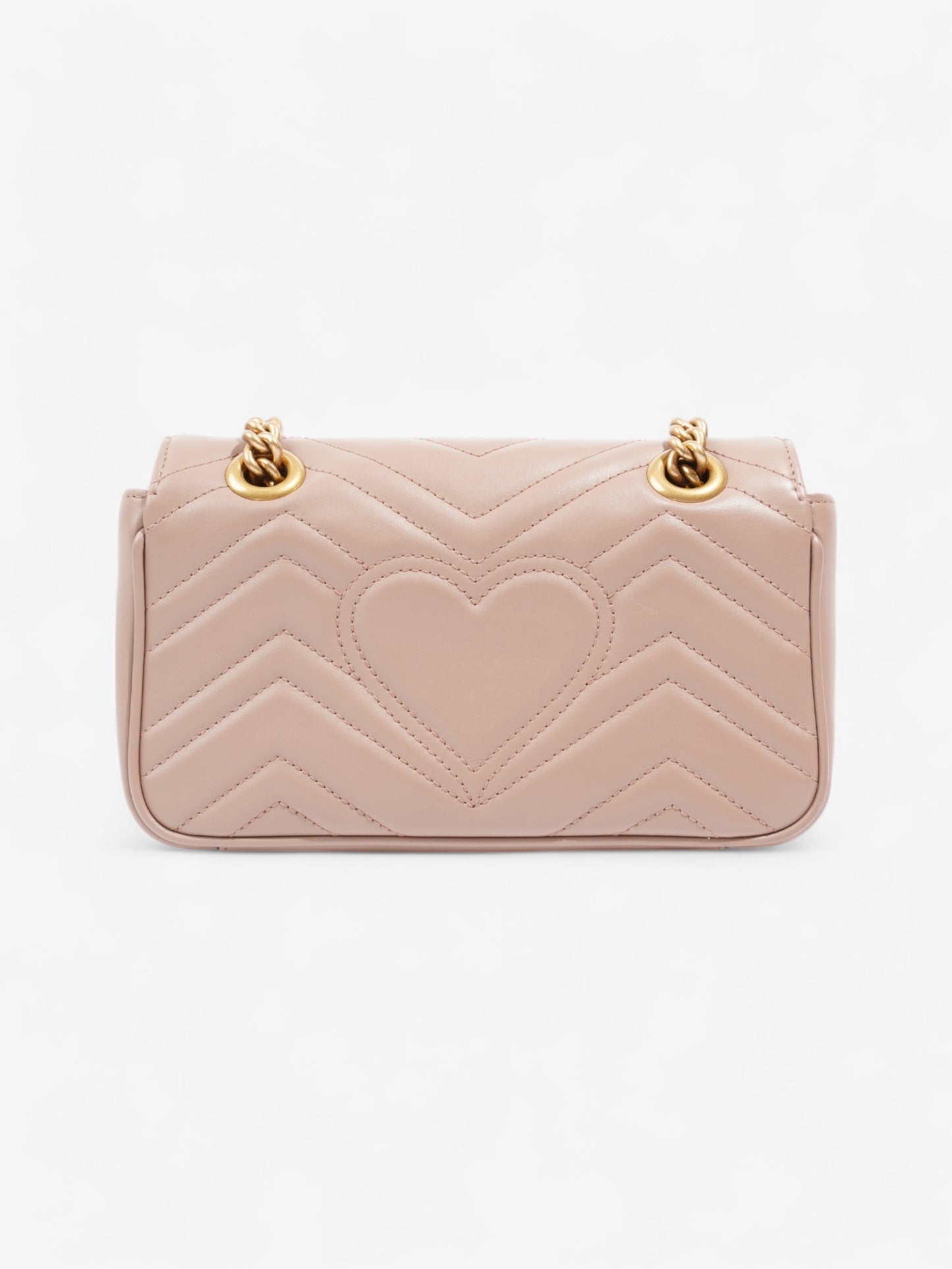 Gucci GG Marmont Dusty Pink Matelasse Leather Mini