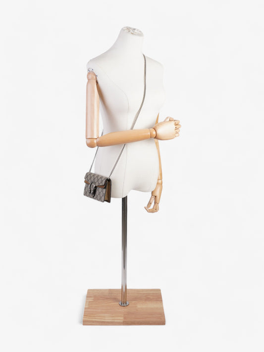 Gucci Dionysus GG Supreme / Beige Coated Canvas Super Mini